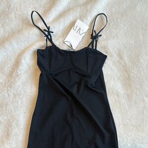 Zara Black Strappy mini Dress